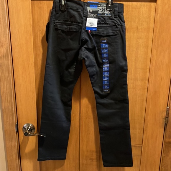 NWT 511 Slim Fit Black Boys Streetwear jeans. boys size 10 regular 25x25 - Picture 3 of 10